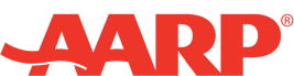 Logo for AARP news article highlighting caregiving technololgies